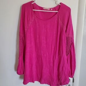 Soft Surroundings Pink Blouse